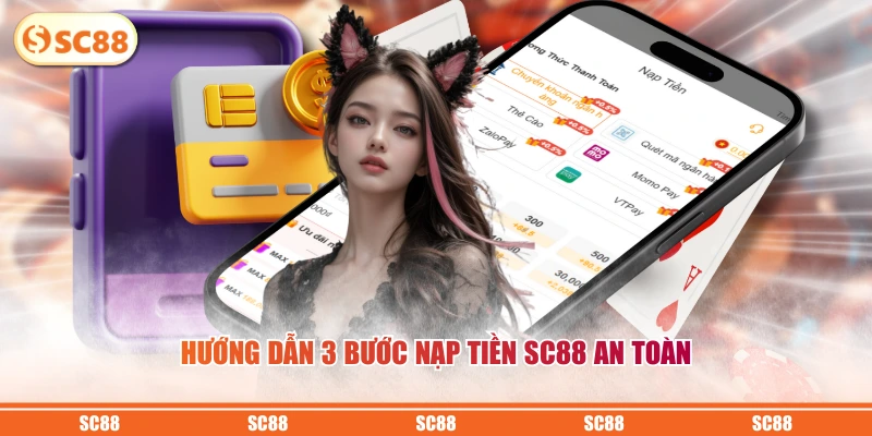 Nạp Tiền SC88 - Tiến Hành Nhanh, Dễ Dàng Trong 1 Nốt Nhạc 3 Hướng dẫn 3 bước nạp tiền SC88 an toàn